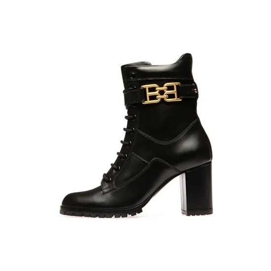 BALLY Logo-plaque Boots Women's