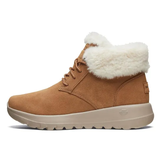 Skechers On The Go Snow Boots Women's High-Top Khaki