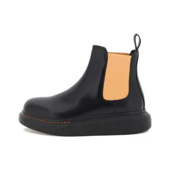 Alexander McQueen Hybrid Chelsea Boots 'Black Corsage' Women's
