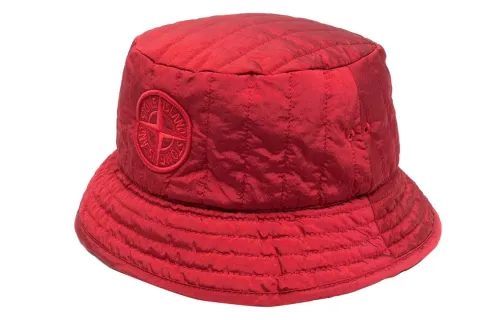 STONE ISLAND Bucket Hats Men's Red