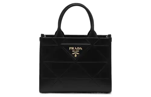 PRADA Leather Shoulder Bag, Crossbody Bag, Handbag Small Women's Black