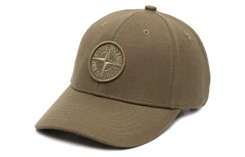 STONE ISLAND Compass-motif Cotton Cap