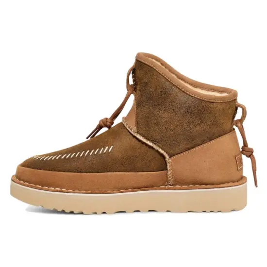 UGG Decorative-stitching Leather Boots