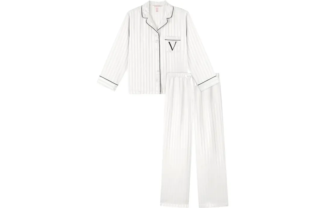Victoria's Secret Pajama Set Women's White