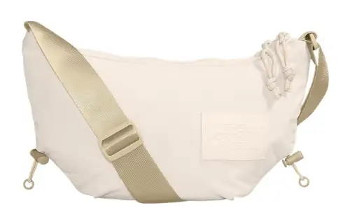 THE NORTH FACE 3.1L One Shoulder Crossbody Outdoor Bag Recycled Nylon Gardenia White Women's