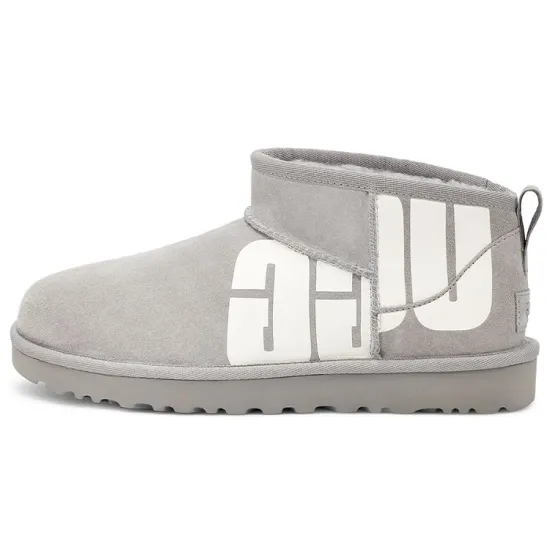 UGG CLASSIC ULTRA MINI Snow Boots Women's Cobblestone Gray