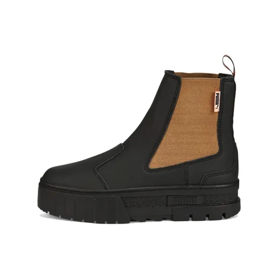 Puma Women's Mayze Pop Chelsea Boot 'Black Tiger's Eye'