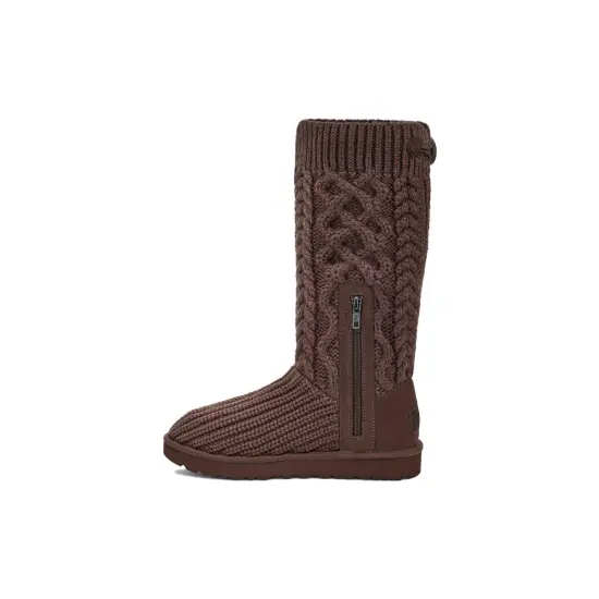 UGG Classic Cardi Cabled Knit Boot Burnt Cedar Women's