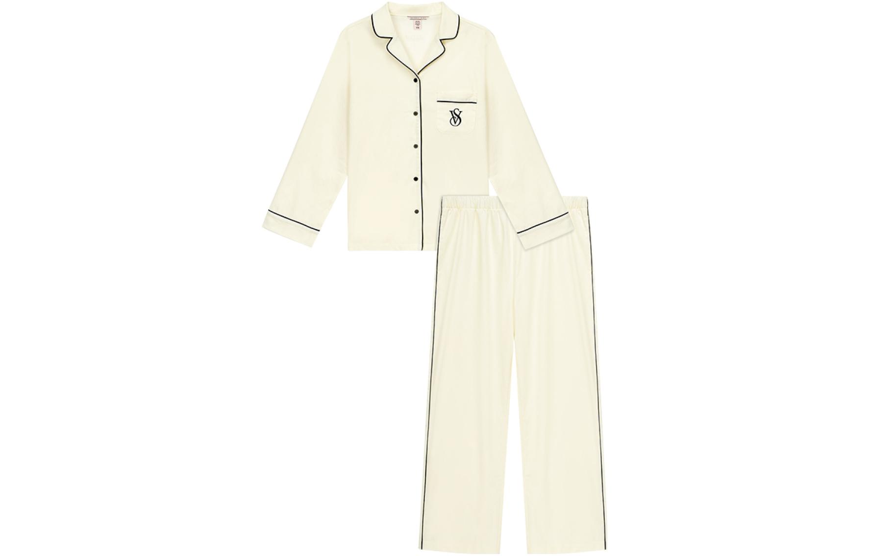 Victoria's Secret /Victoria's Secret Comfortable Home Long Pajamas Home Set Women's Beige