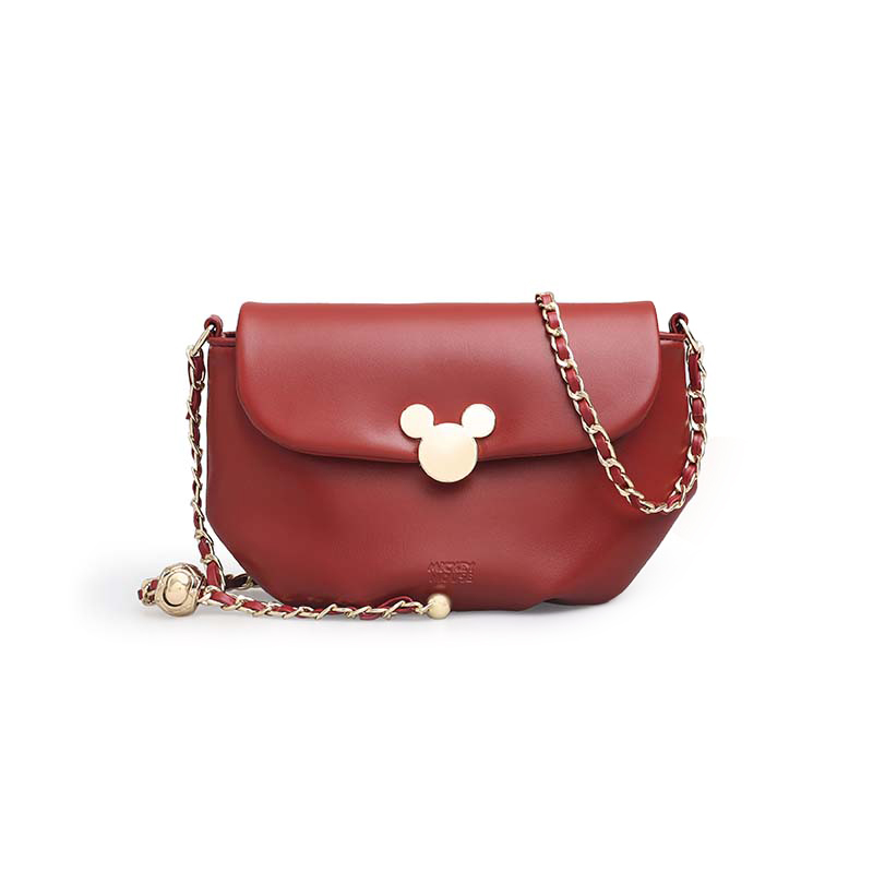Disney Leather Crossbody Bag, Shoulder Bag Small Women's Red