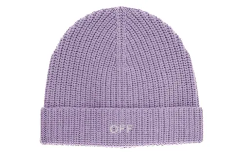 OFF WHITE Wool Beanies Women's Purple