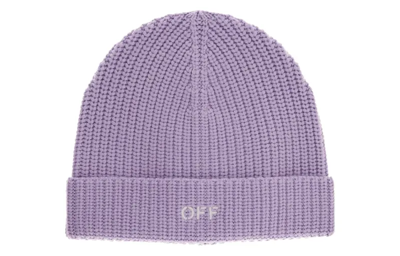 OFF WHITE Wool Beanies Women's Purple