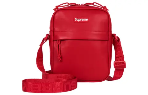 Supreme Cow Leather Crossbody Bag, Shoulder Bag Regular Unisex Red