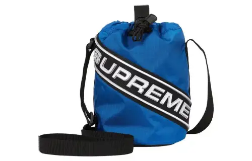 Supreme Waterproof Nylon Shoulder Bag, Crossbody Bag Small Unisex Blue