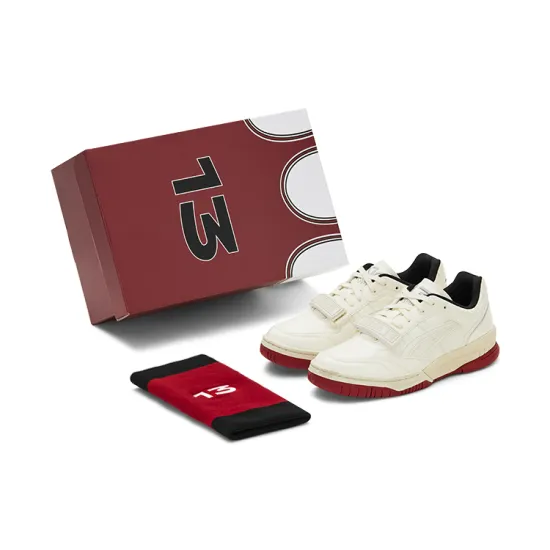 Asics Gel-Spotlyte Vintage Basketball Shoes Unisex Low-top White/red
