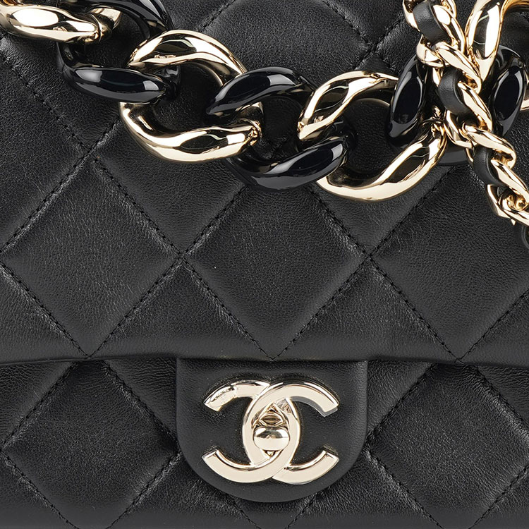 Женская сумка Chanel Classic Flap CF (черная) — фото 4
