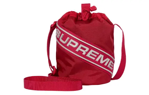 Supreme Waterproof Nylon Shoulder Bag, Crossbody Bag Small Unisex Red