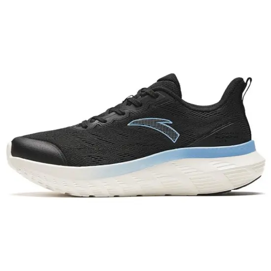 Anta Light Cloud Cushioning Wear-Resistant Low-Top Casual Running Shoes Women's Black