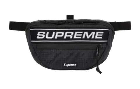 Supreme Waterproof Nylon Crossbody Bag, Fanny Pack Unisex Black