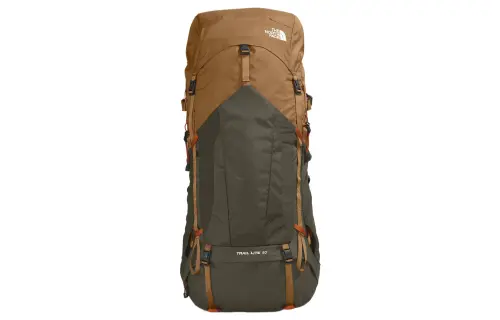 THE NORTH FACE 50L Outdoor Bags Recycled Nylon Brown & Taupe Unisex