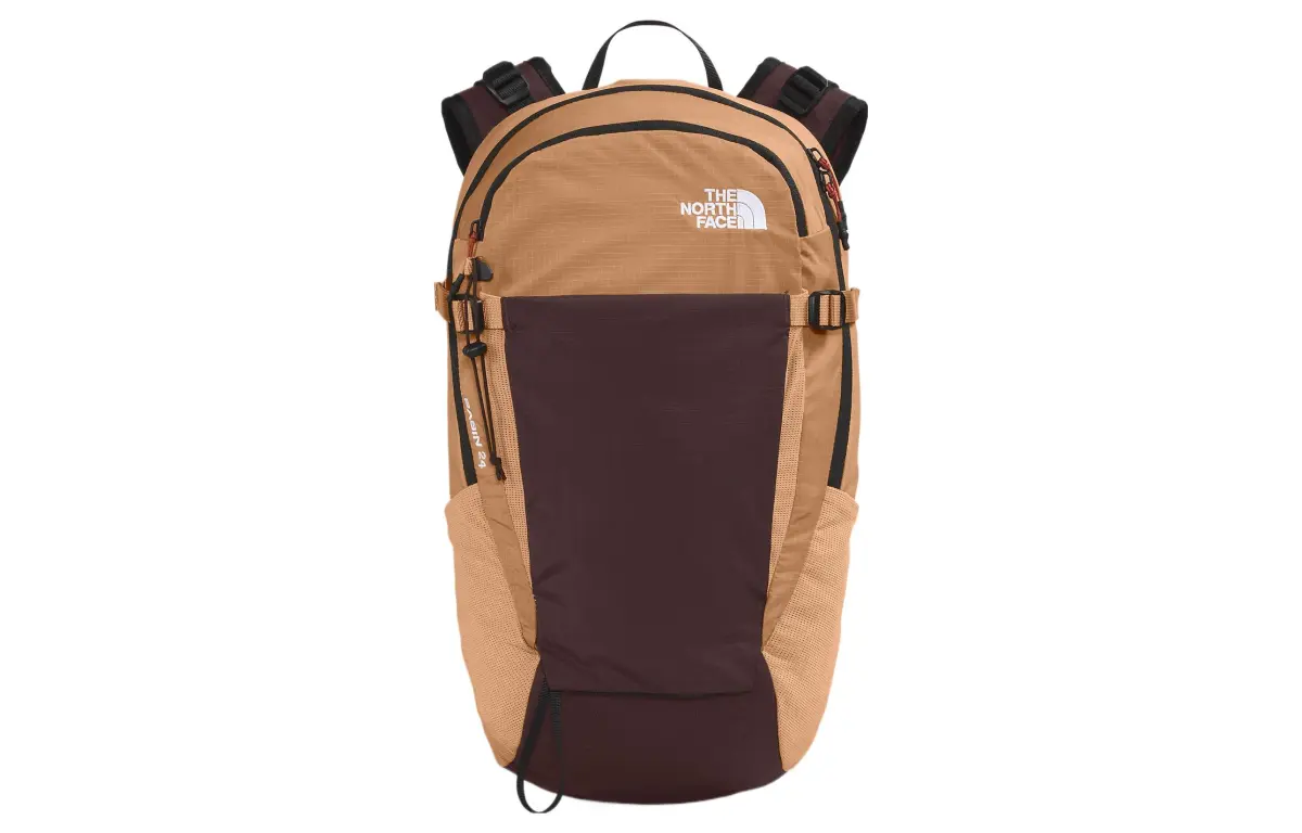 THE NORTH FACE 24L Backpack Outdoor Bag Recycled Nylon Brown Unisex