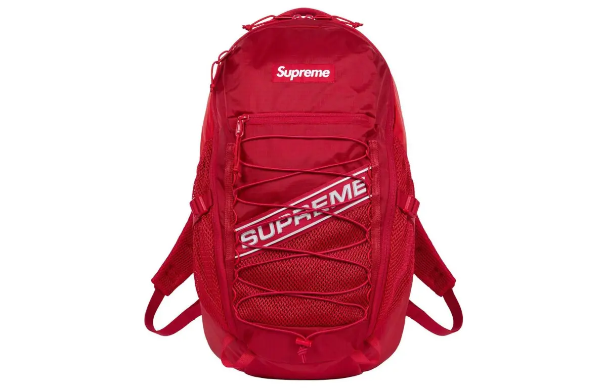 Supreme Waterproof Nylon Backpack Unisex Red