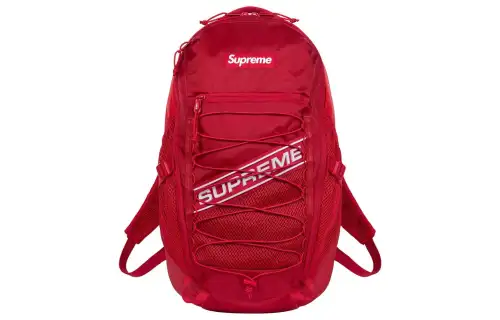 Supreme Waterproof Nylon Backpack Unisex Red