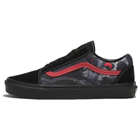 Old Skool Vans 'Midnight Shift Black Skull'
