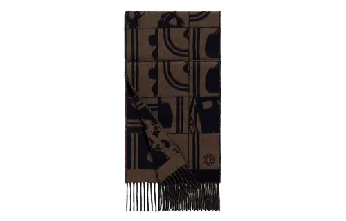 HERMES Brides De Gala Cashmere Knit Scarves Men's