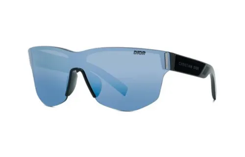 DIOR Plate Frame Irregular Shape Sunglasses Men's Black