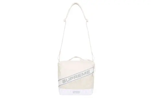 Supreme Waterproof Nylon Crossbody Bag, Shoulder Bag Regular Unisex White