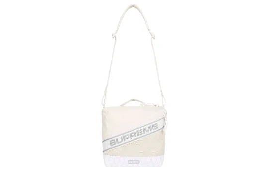 Supreme Waterproof Nylon Crossbody Bag, Shoulder Bag Regular Unisex White