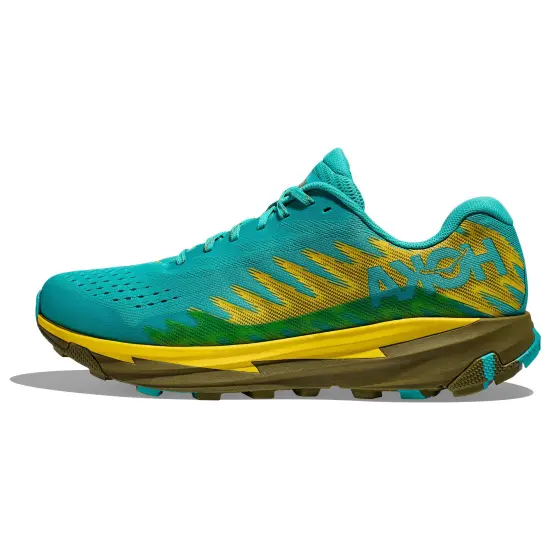 HOKA ONE ONE Torrent 3 Cushioned Slip-Resistant Low-Top Running Shoes Men's Green