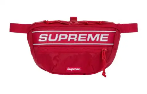 Supreme Waterproof Nylon Crossbody Bag, Fanny Pack Regular Unisex Red