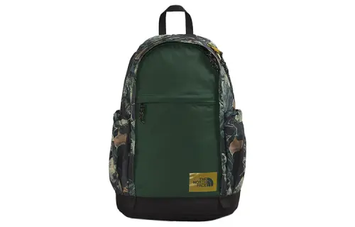 THE NORTH FACE 22L Backpack Double Shoulder Outdoor Bag Recycled Nylon Green Unisex