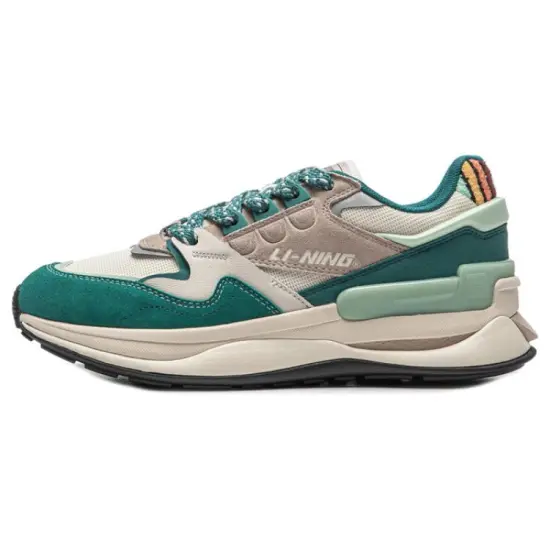 LiNing 001 Innocence V2 Innocent V2 Breathable Slip-Resistant Low-Top Casual Shoes Men's Green Yellow Brown
