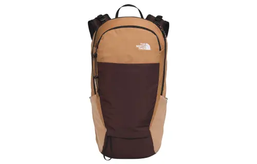 THE NORTH FACE 18L Adjustable Strap Backpack Outdoor Bag Recycled Nylon Brown Men's