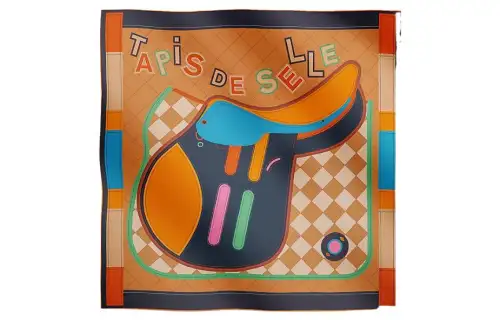 HERMES Silk Scarves Women's Yellow