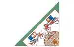 HERMES Les Voitures A Transformation Shawls Women's Green