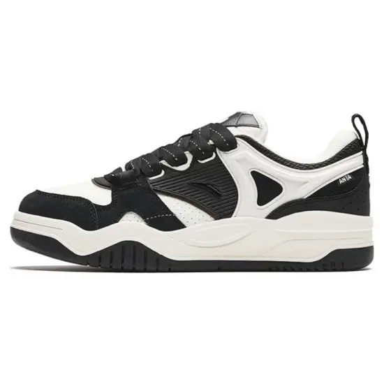 Anta Sea Salt Slip-Resistant Cushioning Low-Top Skateboard Shoes Men's Black