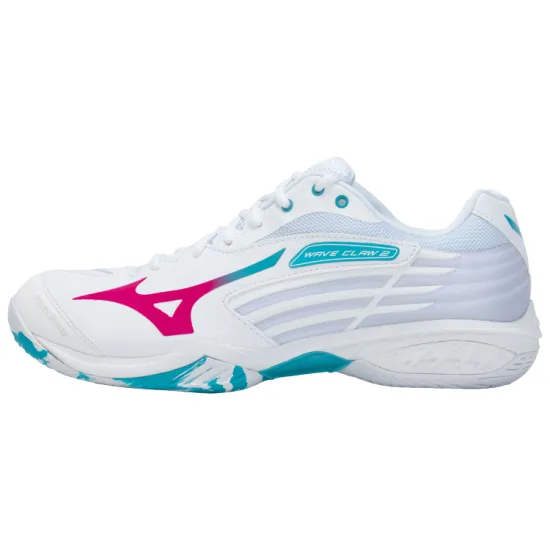 Wave Claw 2 Mizuno Wide 'White Fuchsia Blue'