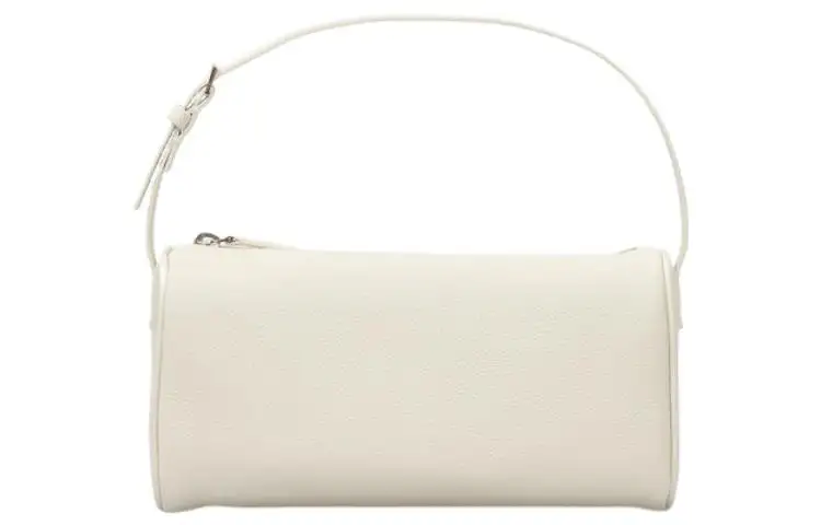 THE ROW 90's Leather Pen Holder Bag, Shoulder Bag Shoulder Bag, Handbag Regular Women's White