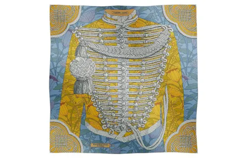 HERMES Carre Scarves Women's Blue
