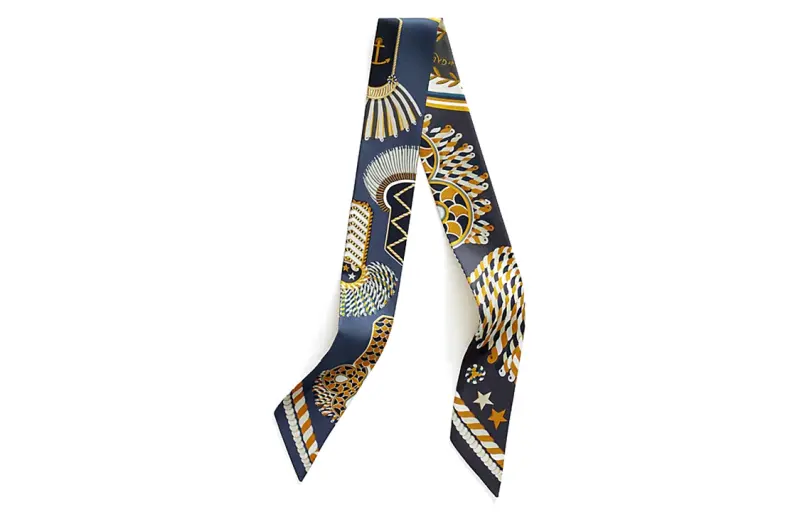 HERMES Scarves Women's Marine Blue