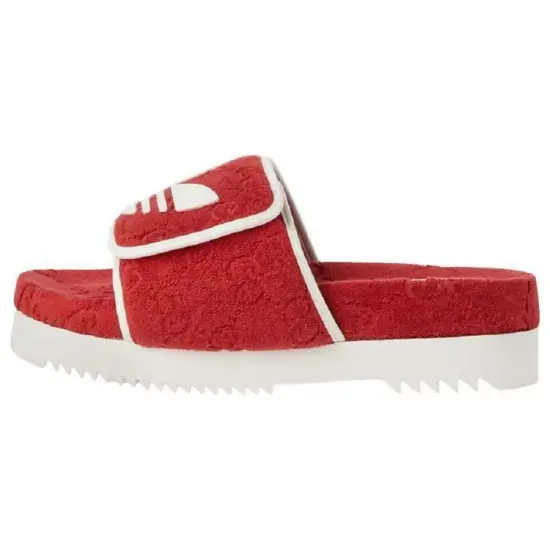 GUCCI Adidas X GUCCI Gg Platform Sandal 'Red Cotton Sponge'