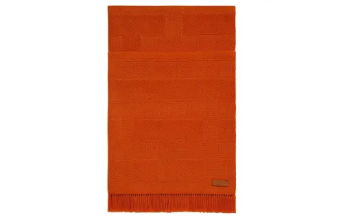 HERMES Knit Scarves Women's Orange