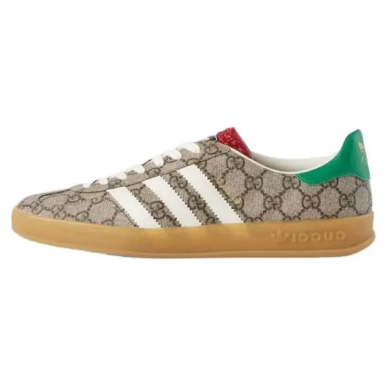Adidas Originals x GUCCI GAZELLE Stylish Skateboarding Shoes Men's Ebony