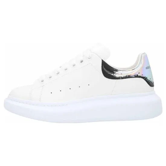 Alexander McQueen Oversized Sneakers 'White Black Silver'