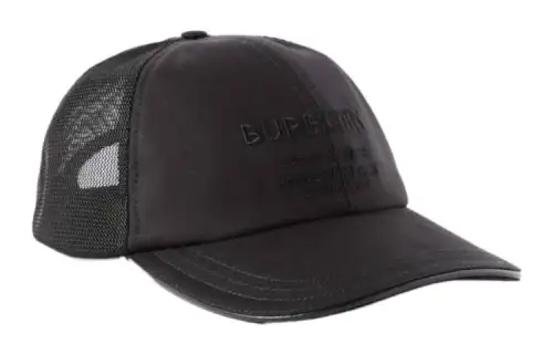 Burberry Cotton Baseball Caps Men's Black