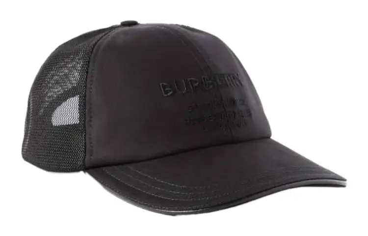 Burberry Cotton Baseball Caps Men's Black